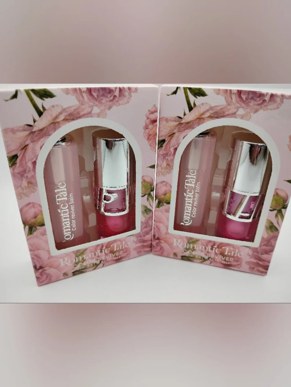 2 Sets Romantic Tale Pink Color Reviver Lip Balm + Hydrating Pink Lip Oil BNIB